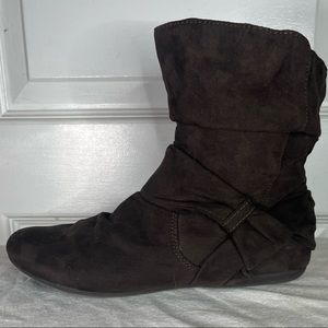 Report Slouchy Boot Women 6 Faux Suede Amazing Cond Winter/Fall Fashion/Function